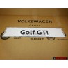 Genuine VW Golf GTI Number Plate (Self-Adhesive) - 5K0071801H