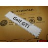 Genuine VW Golf GTI Number Plate (Self-Adhesive) - 5K0071801H