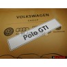 Genuine VW Polo GTI Number Plate (Self-Adhesive) - 6C0071801