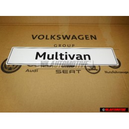 Genuine VW Multivan Number Plate (Self-Adhesive) - 7E5071801A