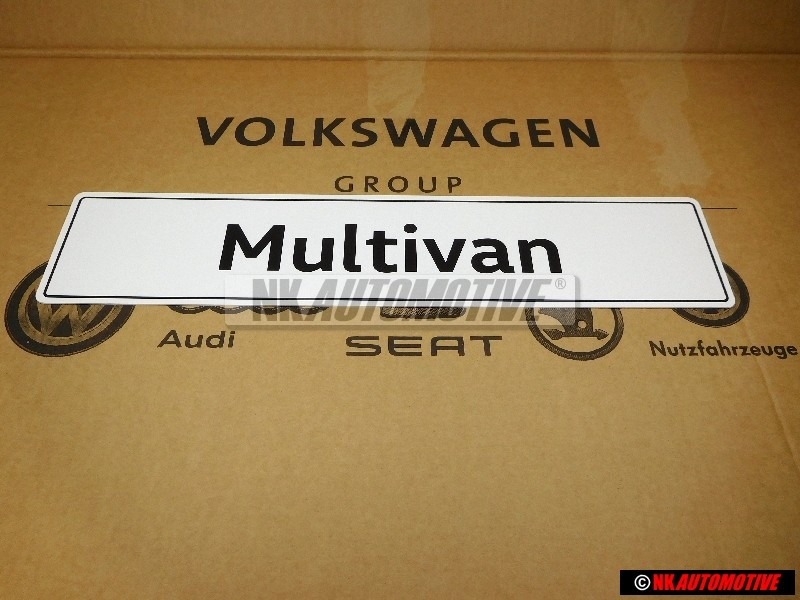 Genuine VW Multivan Number Plate (Self-Adhesive) - 7E5071801A