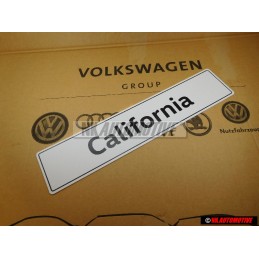 Genuine VW California Number Plate (Self-Adhesive) - 7H7071801A