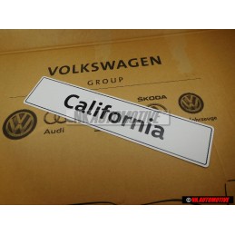 Genuine VW California Number Plate (Self-Adhesive) - 7H7071801A