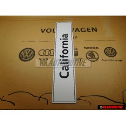 Genuine VW California Number Plate (Self-Adhesive) - 7H7071801A