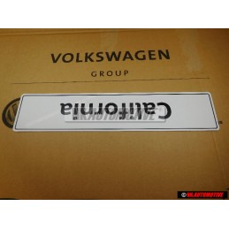 Genuine VW California Number Plate (Self-Adhesive) - 7H7071801A