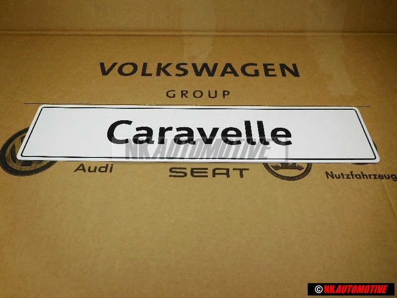 Genuine VW Caravelle Number Plate (Self-Adhesive) - 7H9071801A