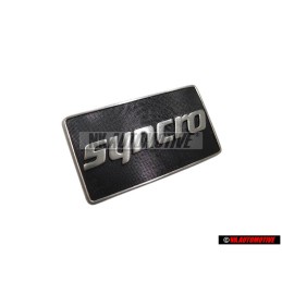 Genuine VW SYNCRO Side Badge Emblem Satin Black/Chrome Special - 191853688K GX2