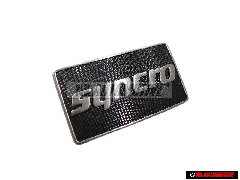 Genuine VW SYNCRO Side Badge Emblem Satin Black/Chrome Special - 191853688K GX2