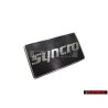 Genuine VW SYNCRO Side Badge Emblem Satin Black/Chrome Special - 191853688K GX2
