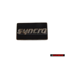 Genuine VW SYNCRO Side Badge Emblem Satin Black/Chrome Special - 191853688K GX2