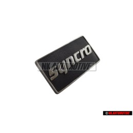 Genuine VW SYNCRO Side Badge Emblem Satin Black/Chrome Special - 191853688K GX2