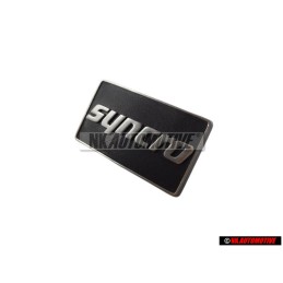 Genuine VW SYNCRO Side Badge Emblem Satin Black/Chrome Special - 191853688K GX2