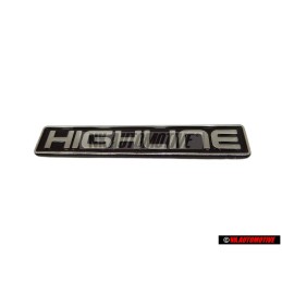 Genuine VW HIGHLINE Rear Boot Badge Emblem Purple Violet Chrome - 1E0853687B H44