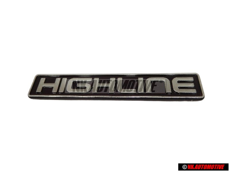 Genuine VW HIGHLINE Rear Boot Badge Emblem Purple Violet Chrome - 1E0853687B H44