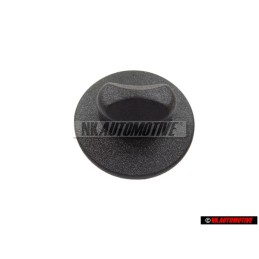 Genuine VW Knob For Floor Cover Satin Black - 3D0864851 B41