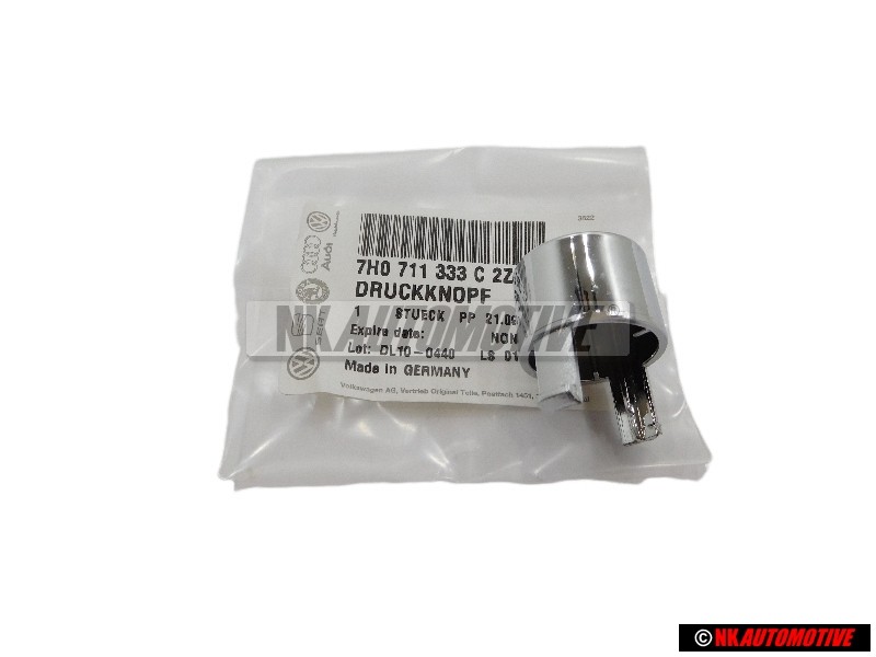 Genuine VW Press Stud Chrome - 7H0711333C 2ZZ