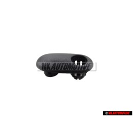 Genuine VW Rosette Satin Black - 1H0868392 01C