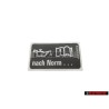 Genuine VW Sticker 'Oil Comply With VW Standard' - 028010262Q