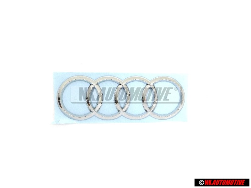 Genuine Audi Rings Rear Boot Badge Emblem Chrome - 8W9853742 2ZZ