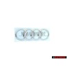 Genuine Audi Rings Rear Boot Badge Emblem Chrome - 8W9853742 2ZZ