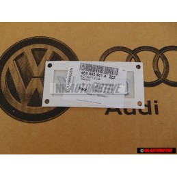 Genuine Audi V10 Side Badge Emblem Chrome - 4E0853601A 2ZZ