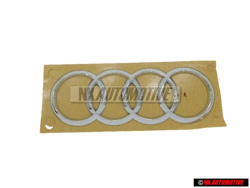 Genuine Audi Rings Rear Boot Badge Emblem Chrome - 4G9853742 2ZZ