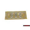 Genuine Audi Rings Rear Boot Badge Emblem Chrome - 4G9853742 2ZZ