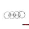 Genuine Audi Rings Rear Boot Badge Emblem Chrome - 4K8853742 2ZZ