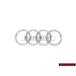 Genuine Audi Rings Rear Boot Badge Emblem Chrome - 8T0853742B 2ZZ
