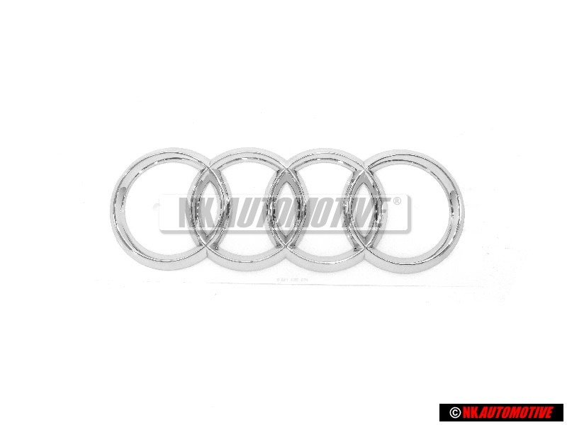 Genuine Audi Rings Rear Boot Badge Emblem Chrome - 8T0853742B 2ZZ