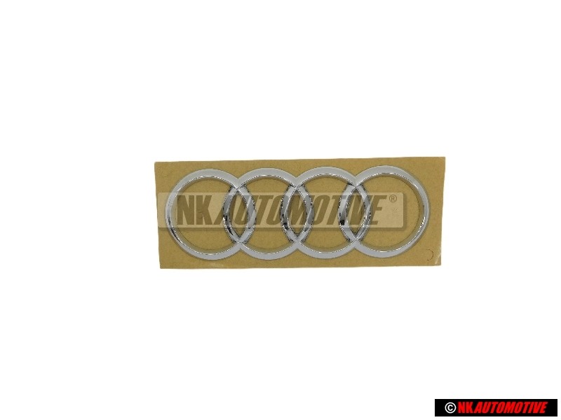 Genuine Audi Rings Rear Boot Badge Emblem Chrome - 8T0853742D 2ZZ