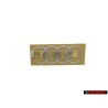 Genuine Audi Rings Rear Boot Badge Emblem Chrome - 8T0853742D 2ZZ