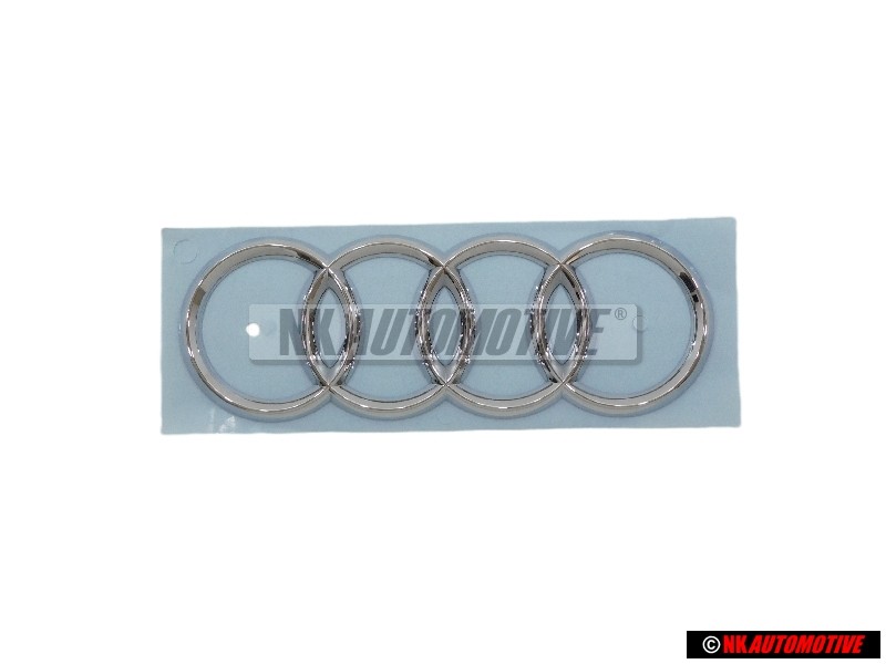 Genuine Audi Rings R8 Front Bonnet Hood Badge Emblem Chrome - 420853605A 2ZZ