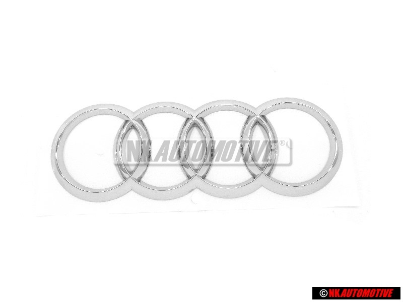 Genuine Audi Rings Rear Boot Badge Emblem Chrome - 8P0853742A 2ZZ