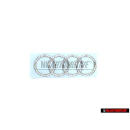Genuine Audi Rings Rear Boot Badge Emblem Chrome - 420853742 2ZZ