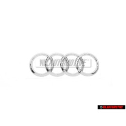 Genuine Audi Rings Rear Boot Badge Emblem Chrome - 4H0853742A 2ZZ