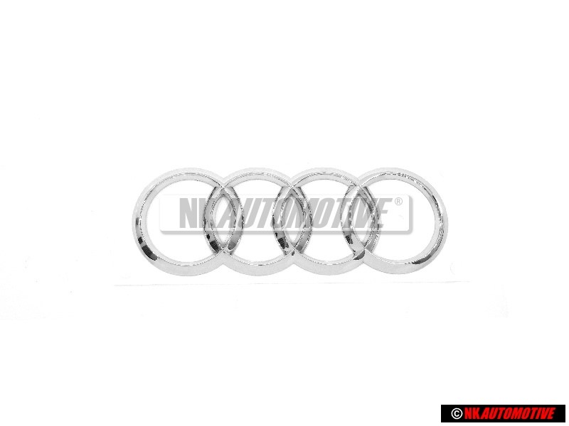 Genuine Audi Rings Rear Boot Badge Emblem Chrome - 4H0853742A 2ZZ