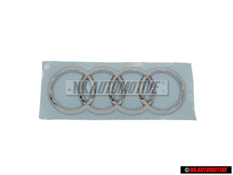 Genuine Audi Rings Rear Boot Badge Emblem Chrome - 8V0853742 2ZZ
