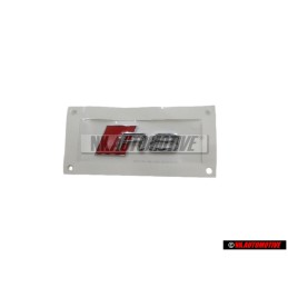 Genuine Audi R8 Side Badge Emblem Chrome Red - 4S0853736 2ZZ