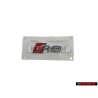Genuine Audi R8 Side Badge Emblem Chrome Red - 4S0853736 2ZZ