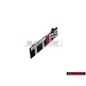 Genuine Audi TTRS Front Grill Badge Emblem Black Chrome Red - 8J0853736D 2ZZ