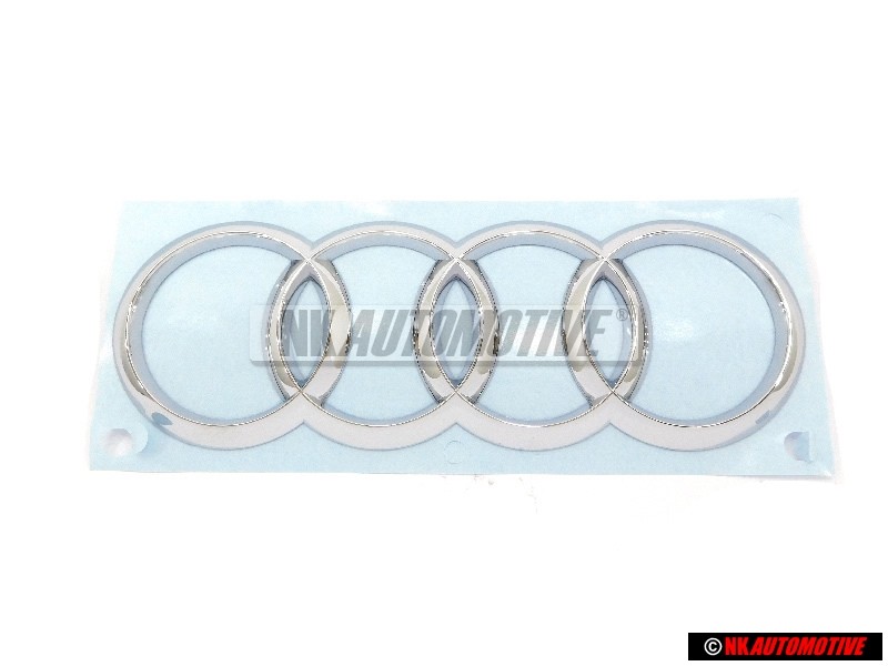 Genuine Audi Rings Rear Boot Badge Emblem Chrome - 8S0853742 2ZZ