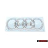Genuine Audi Rings Rear Boot Badge Emblem Chrome - 8S0853742 2ZZ