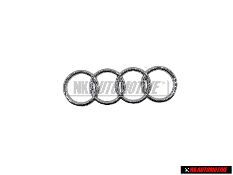 Genuine Audi Rings Rear Boot Badge Emblem Chrome - 8D9853742 2ZZ