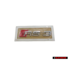 Genuine Audi RS3 Rear Boot Badge Emblem Chrome Red - 8P0853740 2ZZ