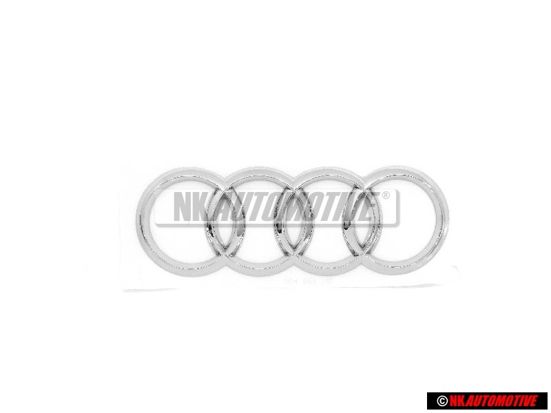 Genuine Audi Rings Rear Boot Badge Emblem Chrome - 8V4853742 2ZZ