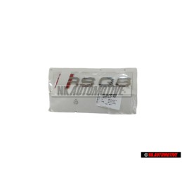 Genuine Audi RSQ8 Rear Boot Badge Emblem Chrome Red - 4M8853740 2ZZ