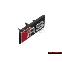Genuine Audi RS Q3 Front Grill Badge Emblem Black Chrome Red - 8U0853736A 2ZZ