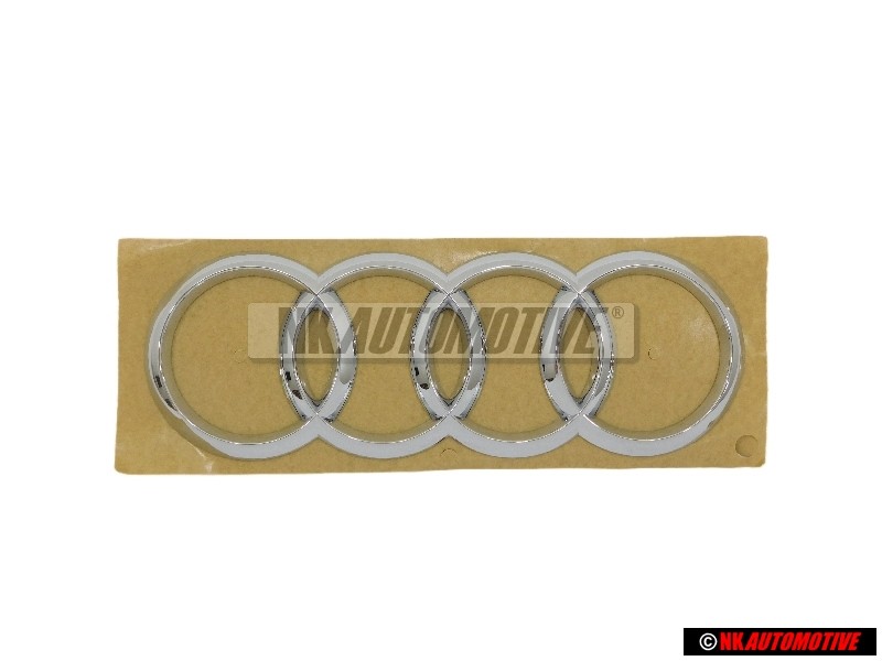 Genuine Audi Rings Rear Boot Badge Emblem Chrome - 8U0853742 2ZZ