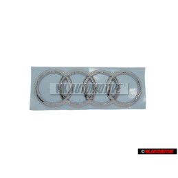 Genuine Audi Rings Rear Boot Badge Emblem Chrome - 8X0853742A 2ZZ